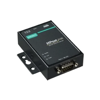 Сервер NPort 5110A-T 1-портовый усовершенствованный асинхронный сервер RS-232 в Ethernet с расширенным диапазоном температур MOXA